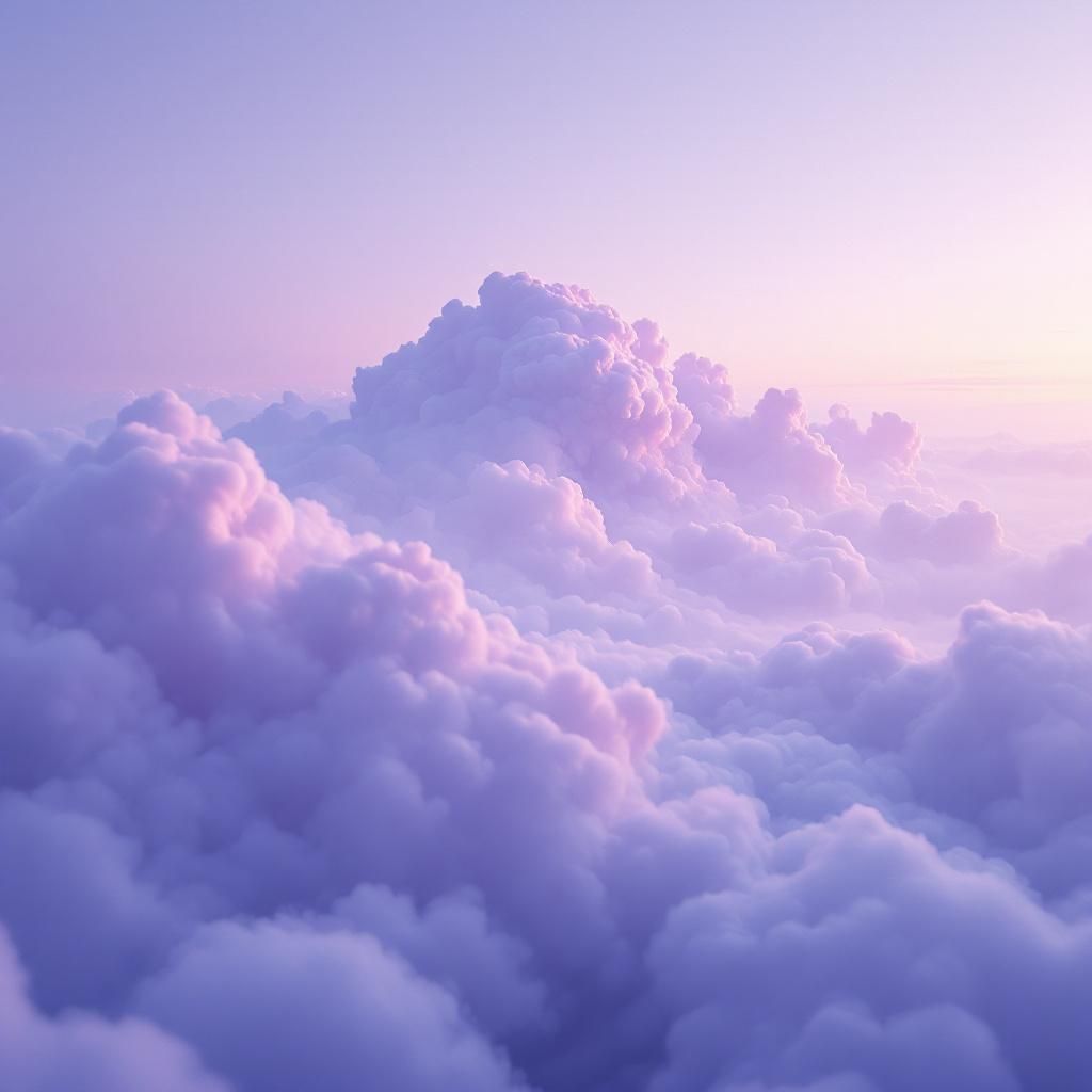Alternative AI Album Cover — A minimalist album cover showcasing a serene and vast sky of rolling clouds and gently rising smoke, bathed in soft luminance; cool-color palette with hints of violet and blue, smooth atmospheric gradients, photorealistic textures, 8k resolution, calm and introspective mood.
